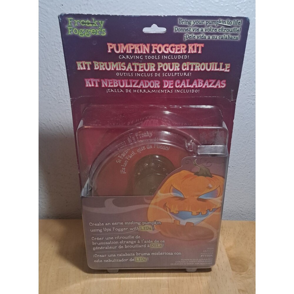 NEW Freaky Foggers HALLOWEEN PUMPKIN FOGGER KIT With Carving Tools